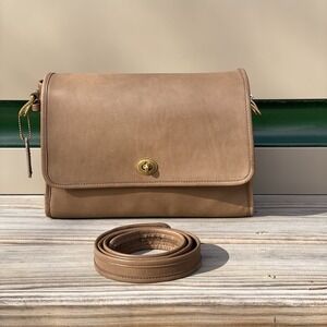 Vintage Coach Putty Spectator Bag 9796 NYC Shoulder Bag
